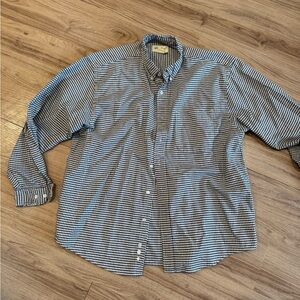 Eddie Bauer Black and White Gingham Shirt
